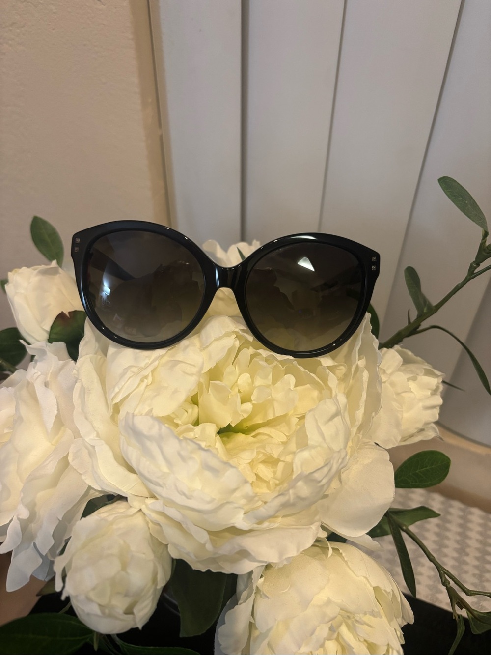 Valentino Black Gradient Cat-Eye Sunglasses